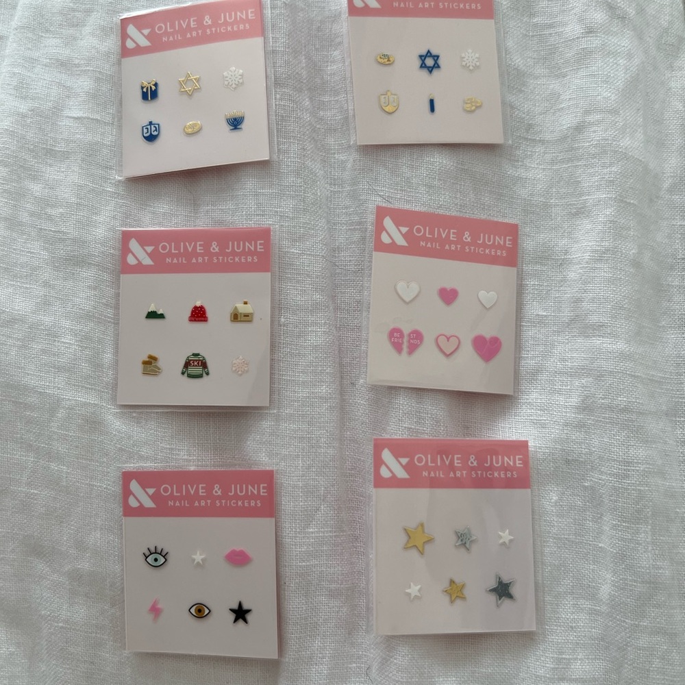 6 pack Olive & June mini stickers